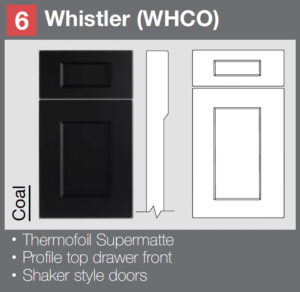 Whistler (WHCO) Coal door style