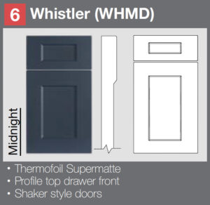Whistler (WHMD) Midnight door style