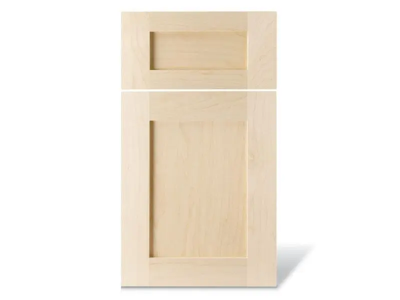 Maple Shaker wood cabinet door and matching drawer front